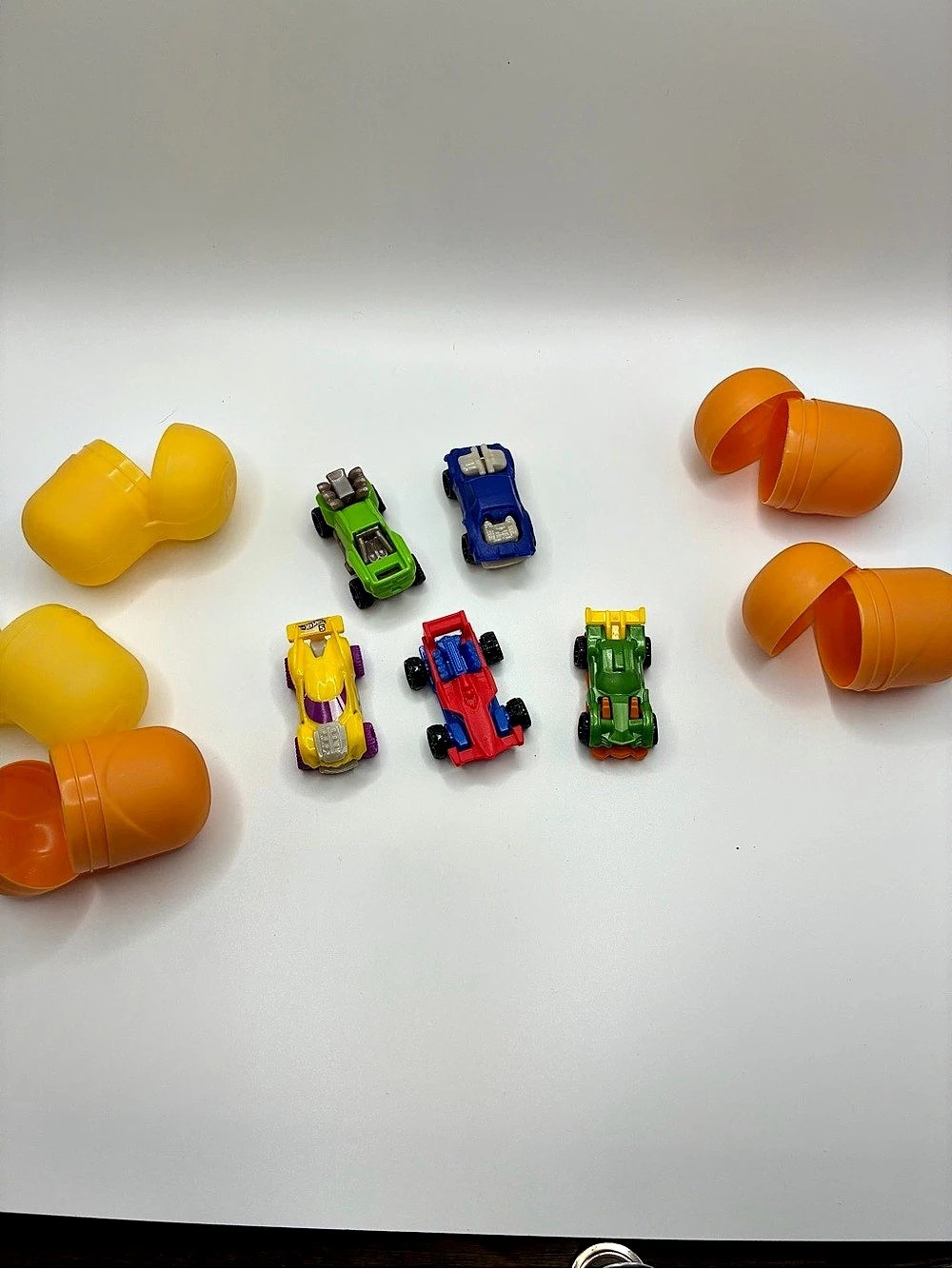 Hot Wheels Kinder Surprise Toy Cars Lot Orange & Yellow